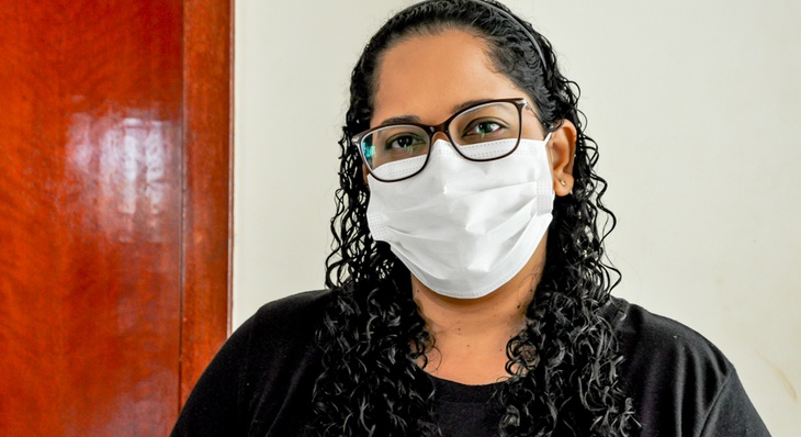 Resodente Lucrécia Gomes que atua no COE Palmas Covid-19 foi uma das participantes