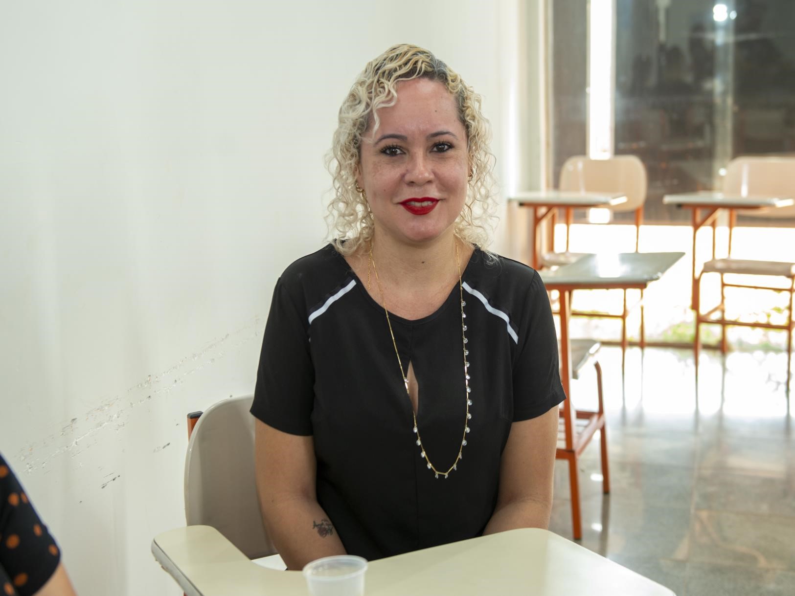Técnica em enfermagem do Samu, Rosângela Diniz, é uma das participantes do curso