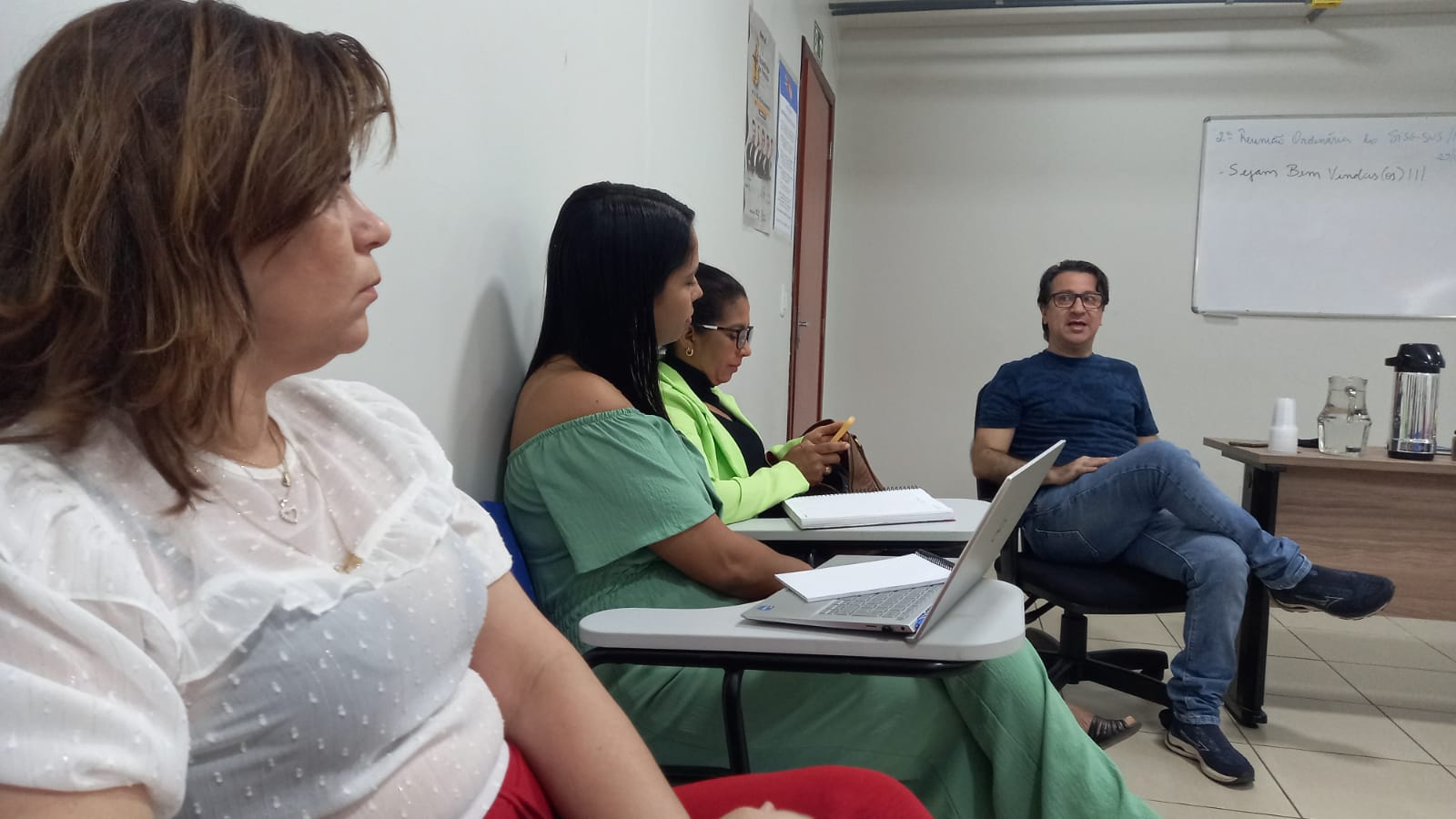 Reunião foi mediada pelo secretário-executivo do Sise-SUS da Fesp, Marcos Monteiro