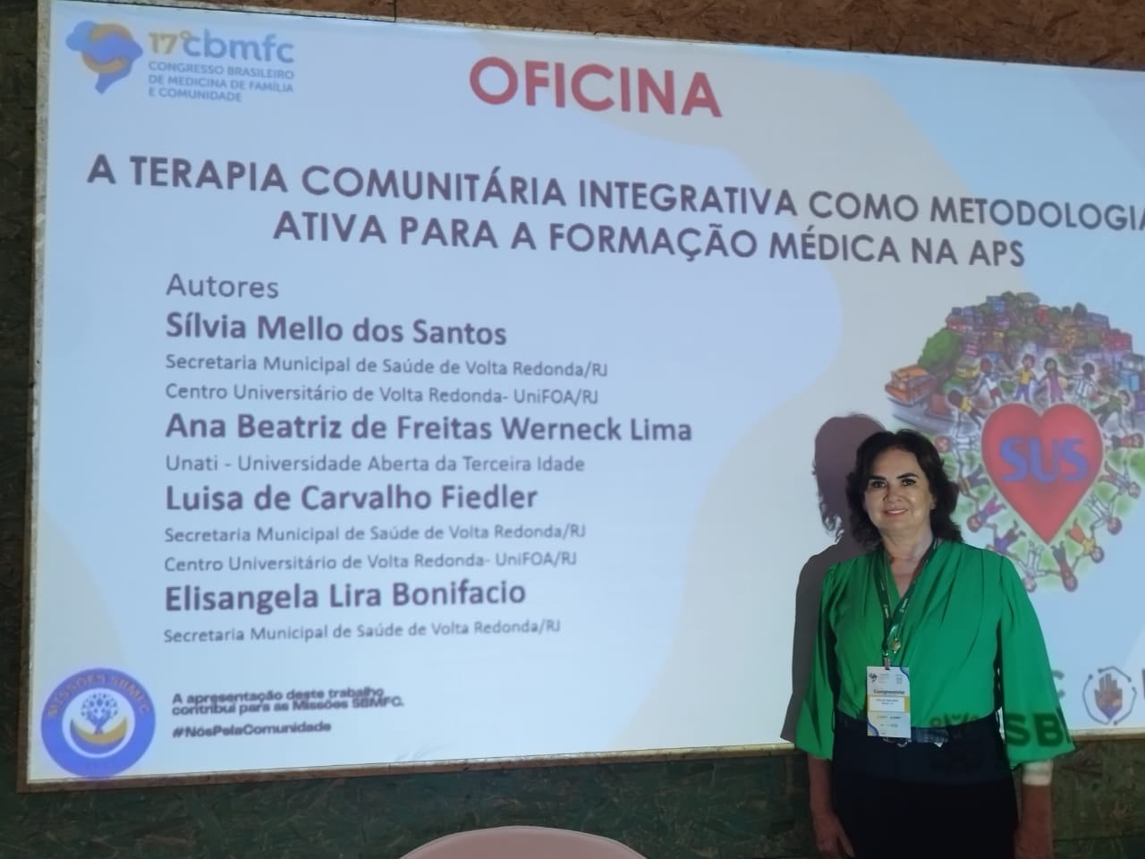 Gecilda Vale Cavalcante, participou do Congresso Brasileiro de Medicina de Família e Comunidade