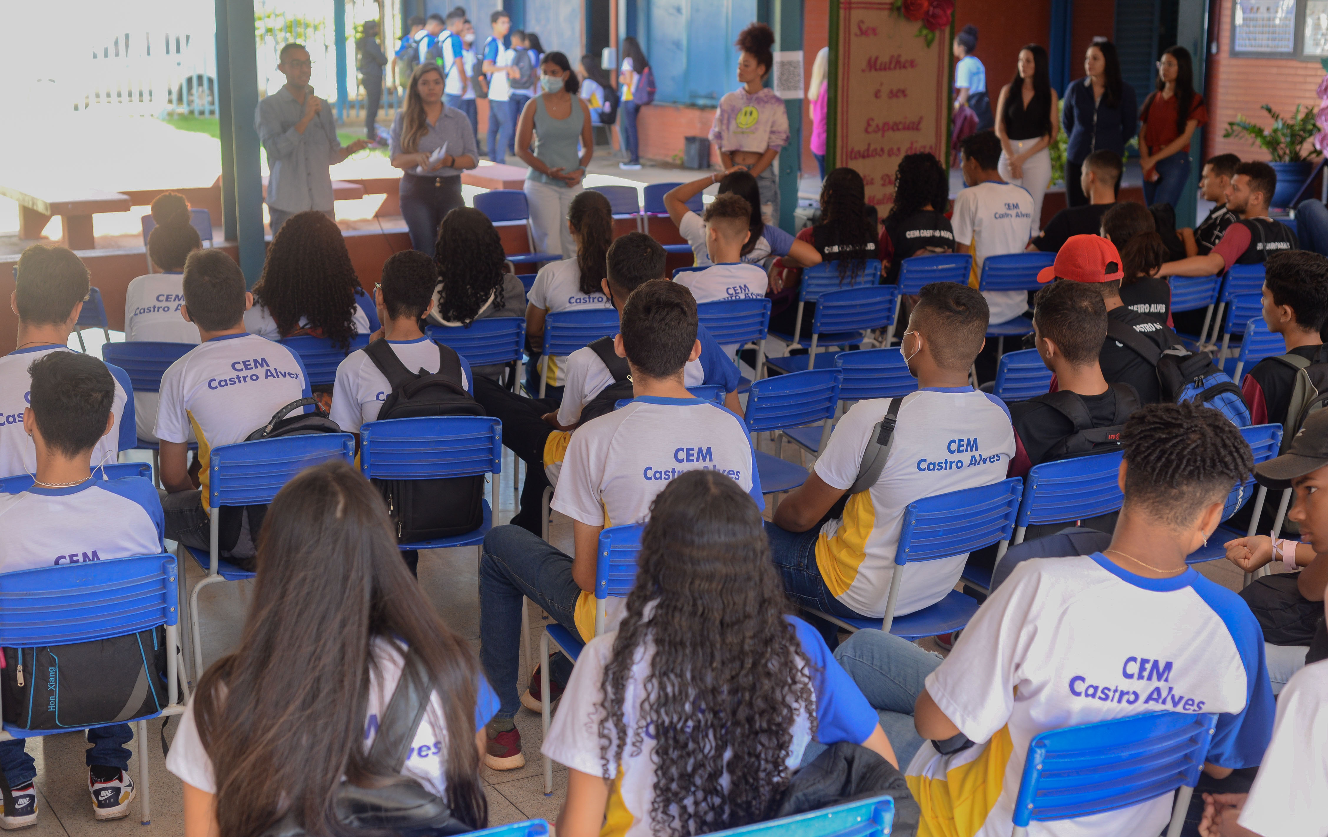 Atividades do projeto foram oferecidas para as turmas dos períodos matutino e vespertino