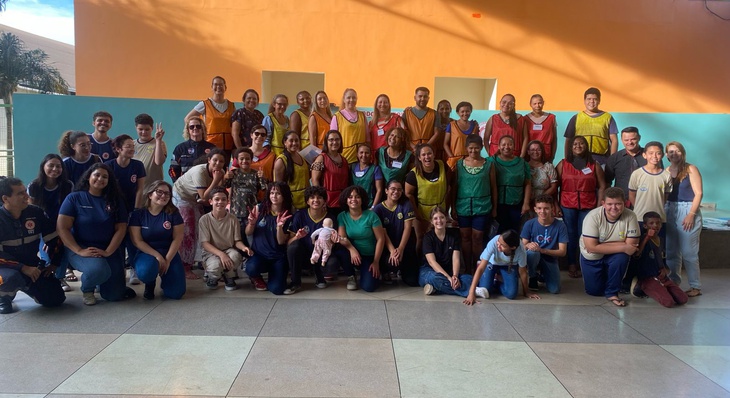 Curso foi dividida em quatros turmas, cada turma vai realizar 20 horas de curso entre teorias e cenários de práticas