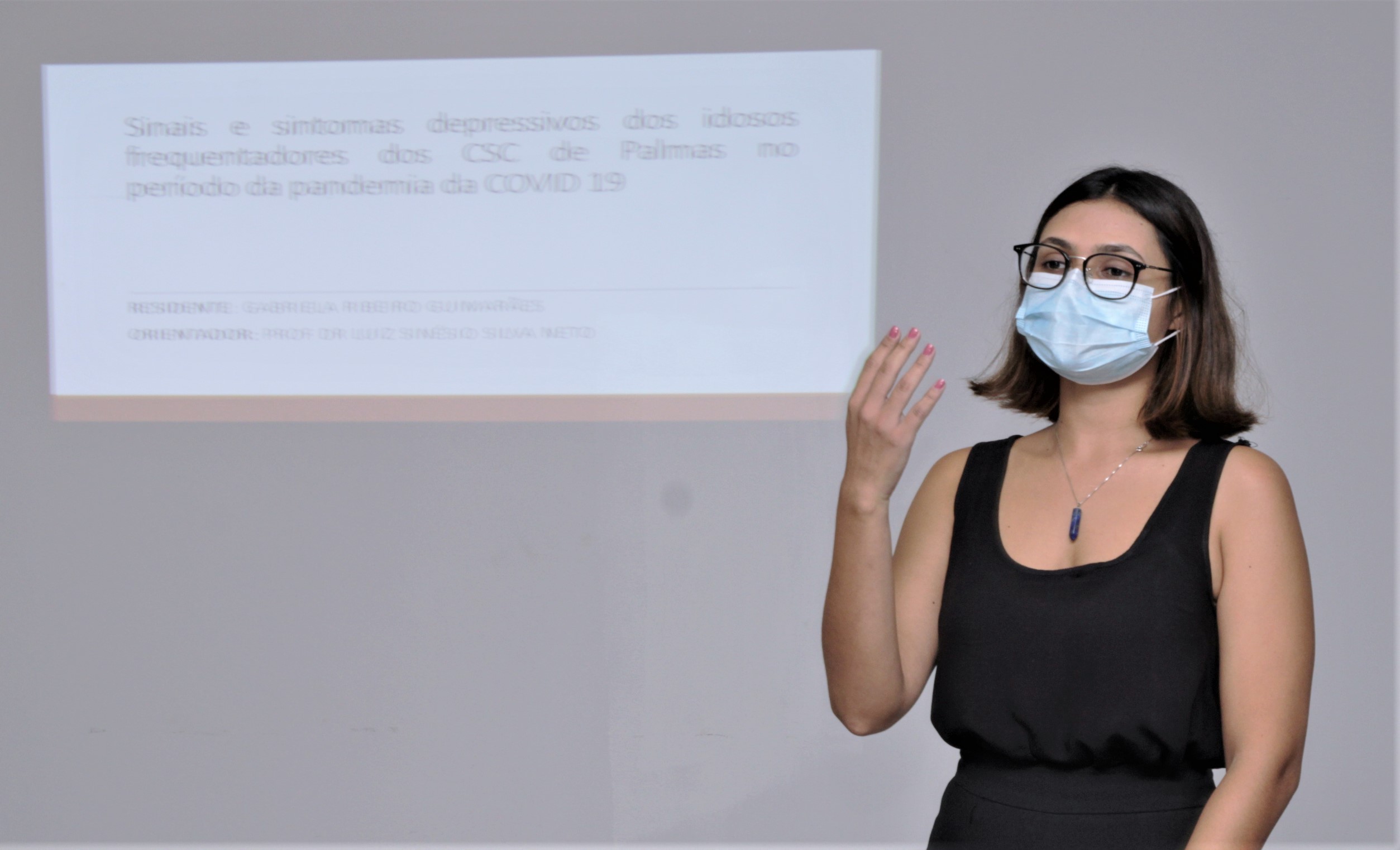 Depressão nos idosos na pandemia foi o assusto da residente em Medicina de Família e Comunidade, Gabriela Guimarães