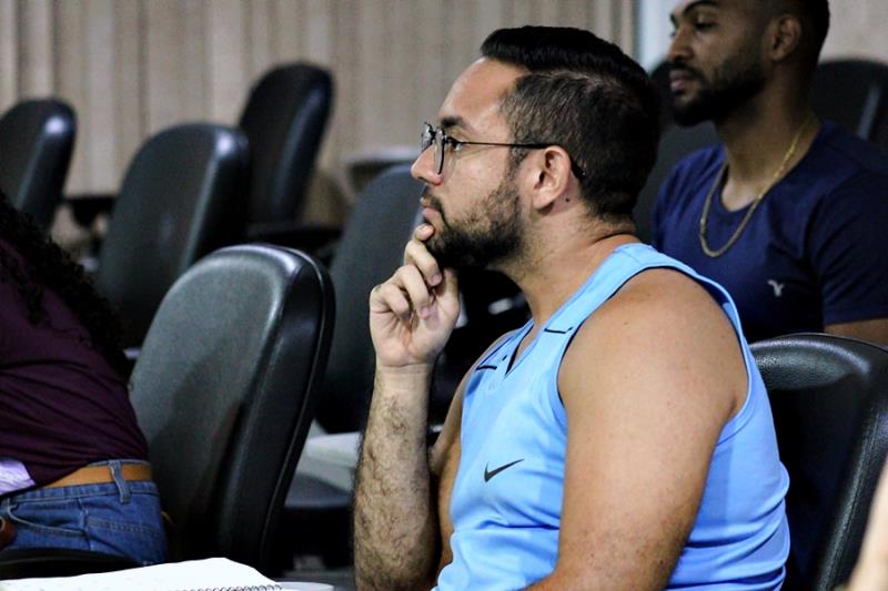 Residente em Saúde Mental, psicólogo Júnior Rodrigues, foi um dos participantes