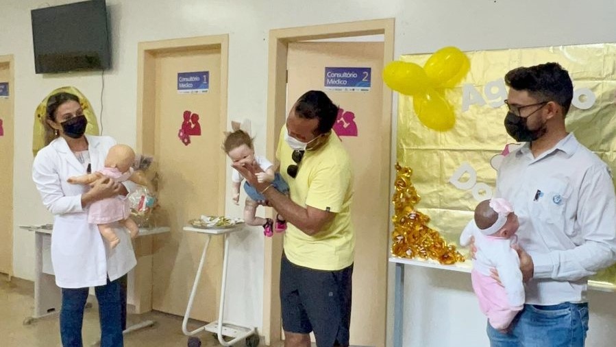 Pais aprenderam manobra de desengasgo no Dia D Agosto Dourado da USF da Arne 53