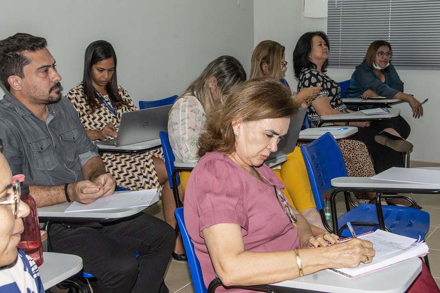 Gestores da Fesp, como a coordenadora da Residência de Medicina de Família, Gecilda Ramalho, participaram da oficina